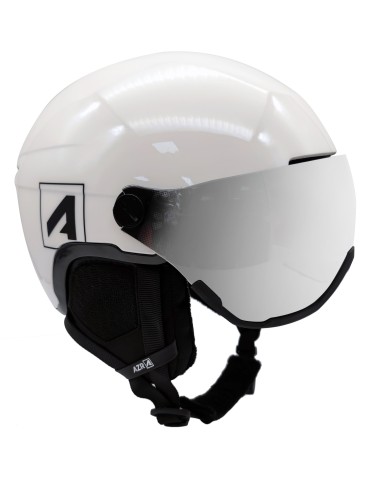 Orion Visière- Blanc nacré et noir verni 2