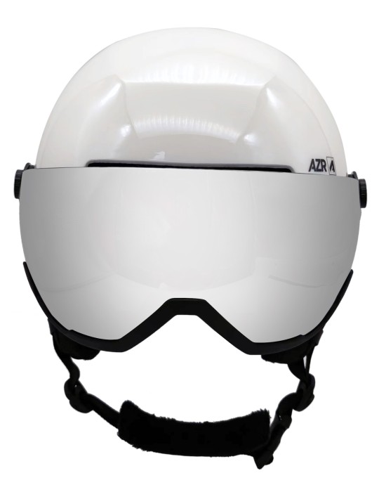 Orion Visière- Blanc nacré et noir verni