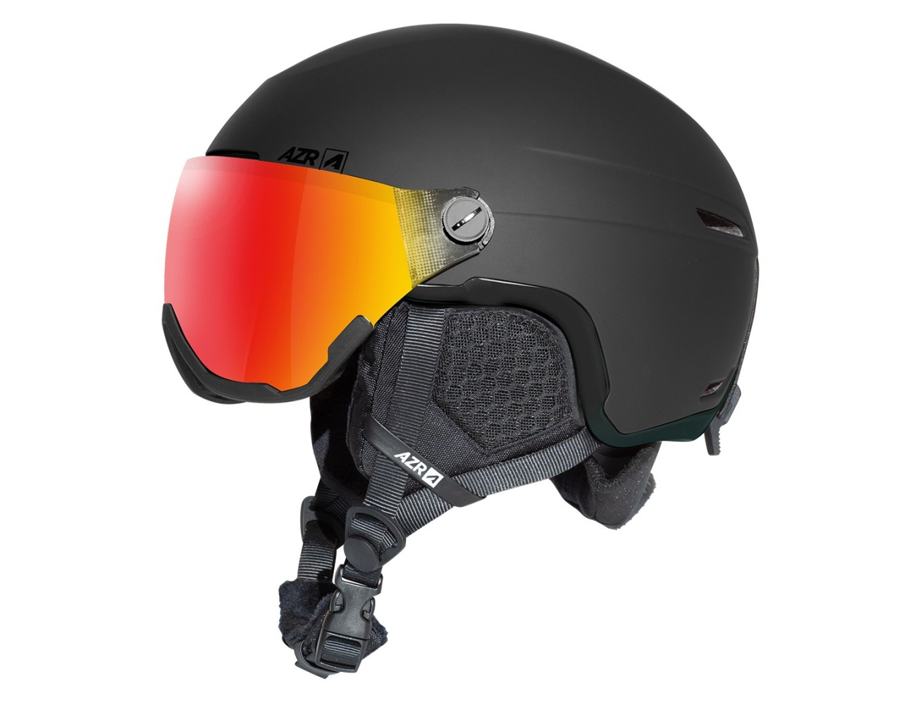 ORION VISIERE ROUGE NOIR MAT ORION VISIERE ROUGE NOIR MAT